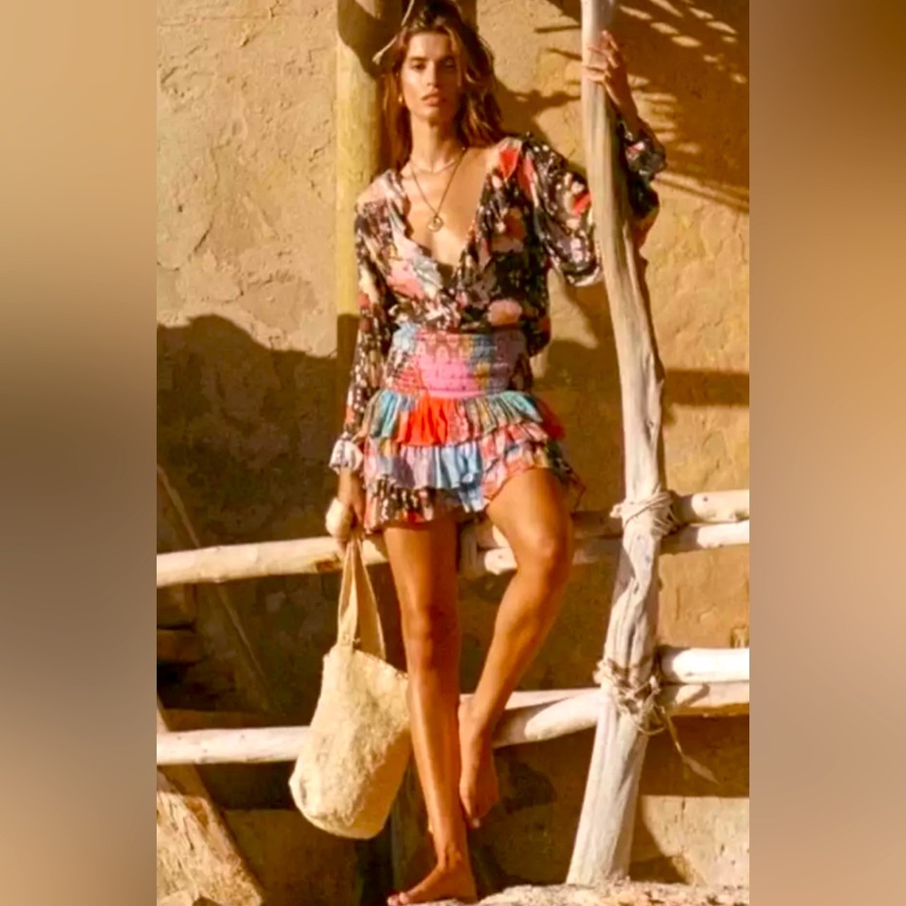 Spell and the Gypsy Sangria blouse in nightshade.